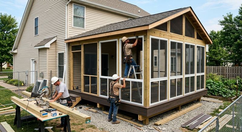 Porch Enclosure Installation in Longmont, CO