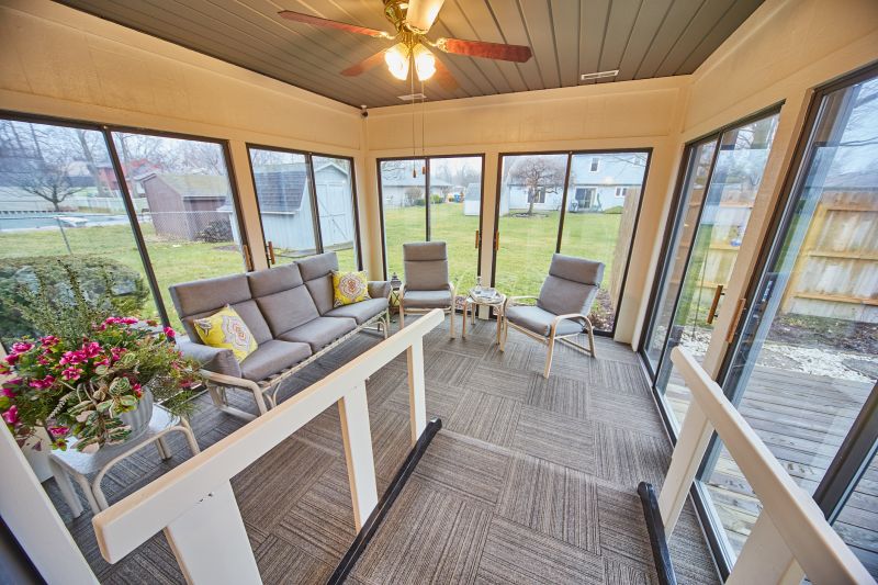 Sunroom with Professional Finish